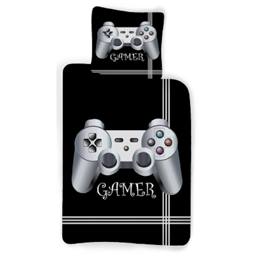 PlayStation sengetøj 140x200 cm - Gamer sengetøj - Vendbart gaming sengetøj - 100% bomulds sengelinned