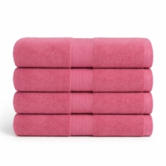 Bomulds håndklæde - 100% bomuld - Rosa