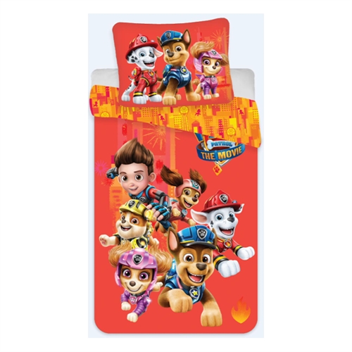 Paw Patrol sengetøj - 150x210 cm - Team Paw Patrol - Dynebetræk med 2 i 1 design - 100% bomulds sengesæt