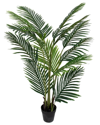 Kunstig Areca plante - 135 cm høj - Flot og naturtro gulvplante