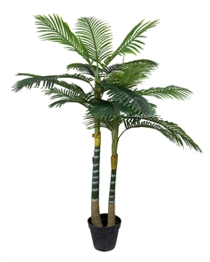 Fønikspalme - 2 meter høj - 2 stammet kunstig palme 