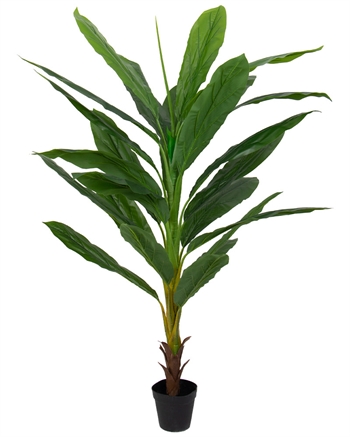 Kunstig bananpalme 160 cm høj - Stor og flot kunstig plante 