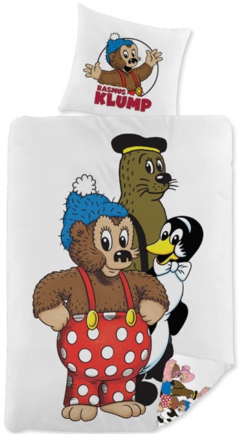 Junior sengetøj 100x140 cm - Rasmus klump sengesæt - Vendbar design - 100% bomuld sengelinned