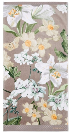 Essenza Rosalee håndklæde - 55x100 cm - Grå - 100% økologisk bomuld - Essenza håndklæder 