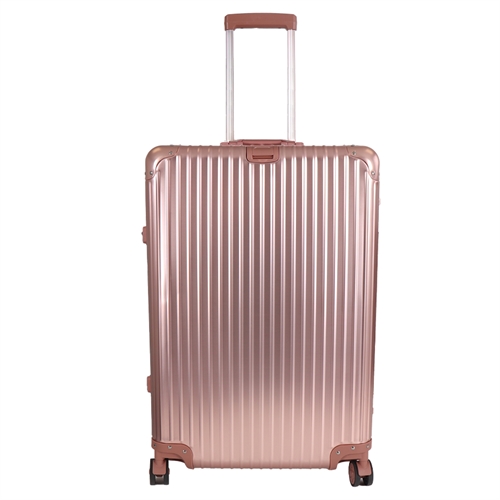 Aluminiums kuffert - Rosa-guld - LARGE - Luksuriøs rejsekuffert med TSA lås