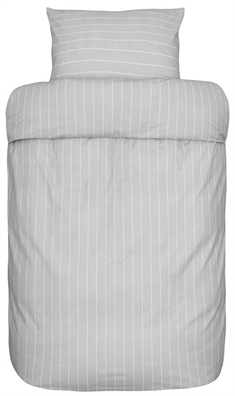 Flonel sengetøj - 140x200 cm - Simon grå sengesæt - 100% bomuldsflonel - Høie sengetøj