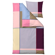 Sengetøj - 100% bomuldssatint - Södahl Colour Block - Lilla