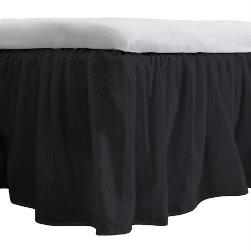 Kappelagen 140x200 cm - 100% blødt bomulds lagen - Sort sengekappe by Nordstrand Home