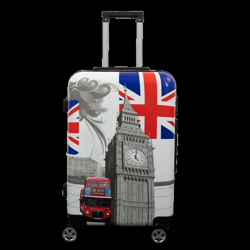 Stor kuffert - Hardcase kuffert med motiv - City of London - Eksklusiv letvægt kuffert