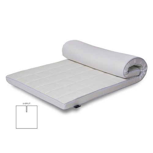 Naturlatex U-split topmadras - 180x200 cm - 7 cm høj - 100% Talalay naturlatex - Nature By Borg - INGEN MULIGHED FOR RETUNERING/REKLAMATION