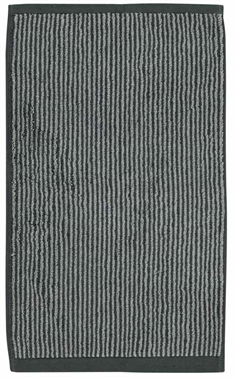 Marc O Polo Gæstehåndklæde - 30x50 cm - Antracit og sølv/grå - 100% Bomuld - Luksus håndklæder 