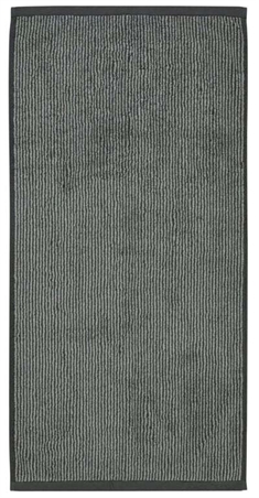 Marc O Polo - Badehåndklæde - 70x140 cm - Antracit og sølv/grå - 100% Bomuld - Luksus håndklæde 