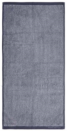 Marc O Polo Badehåndklæde - 70x140 cm - Blå og sølv/grå - 100% Bomuld - Luksus håndklæde 