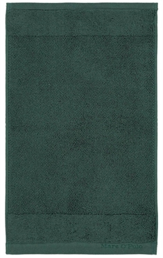 Luksus gæstehåndklæde - 30x50 cm - Grøn - 100% Bomuld - Marc O Polo håndklæder på tilbud