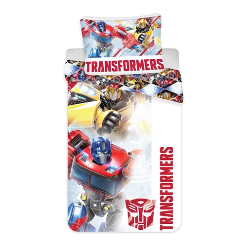 Sengetøj 150x210 cm - Transformers - Sengetøj børn - Dynebetræk i 100% bomuld