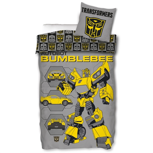 Transformers Sengetøj 150x210 cm - Bumblebee - Dynebetræk i 100% bomuld