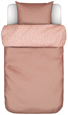 Marco polo sengetøj - 140x200 cm - Verin Coral Pink - 2 i 1 sengesæt - 100% Bomuldssatin sengetøj - Marc O'Polo