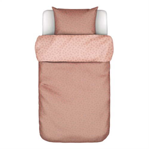 Marco polo sengetøj - 140x220 cm - Verin Coral pink - 2 i 1 sengesæt - 100% Bomuldssatin sengetøj - Marc O\'Polo