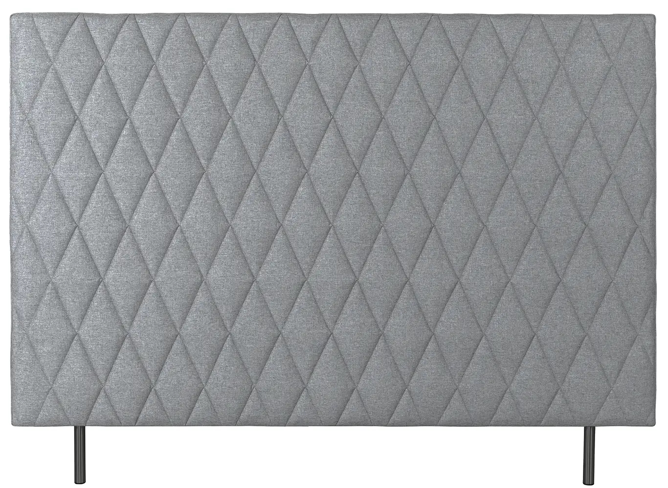 Sengegavl 160x135 cm - Lysegråt hovedgærde med harlequin tern - Nordstrand Home