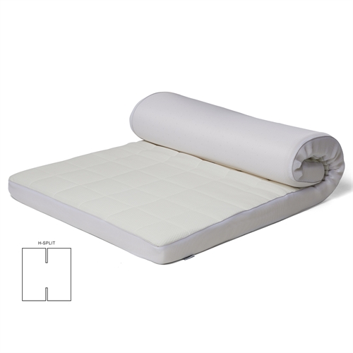 Latex H-split topmadras - 180x200 cm - 8 cm høj - Latex & naturlatex - Zen sleep topmadras til elevationsseng