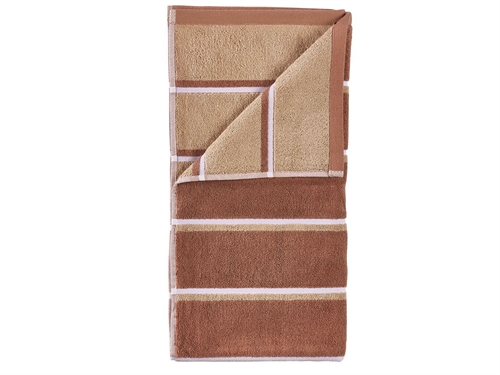 Rødt Badehåndklæde - 70x140 cm - Zone Denmark