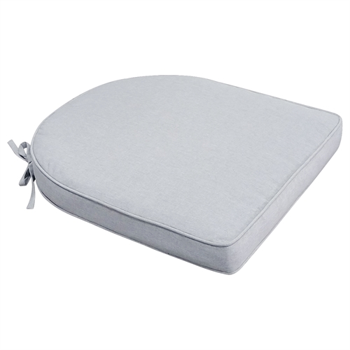 Siddehynde til havestol - Grå havehynde med 6 cm skum - Måler 48x49 cm - UV-resistent udendørs hynde - Nordstrand Home sædehynde