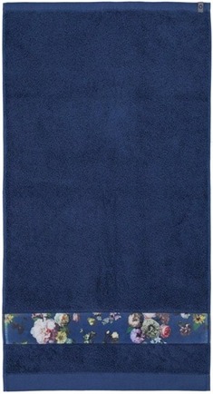 Essenza Fleur - Badehåndklæder - 70x140 cm - Blå - 100% bomuld - Håndklæder fra Essenza