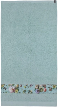 Essenza Fleur - Håndklæder - 60x110 cm - Støvet grøn - 100% bomuld - Håndklæder fra Essenza