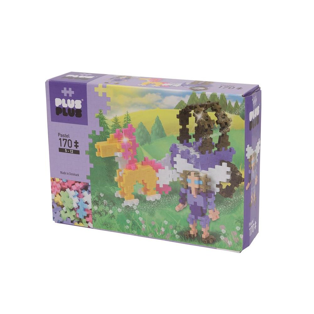 Hestevogn, pastel - Plus-Plus