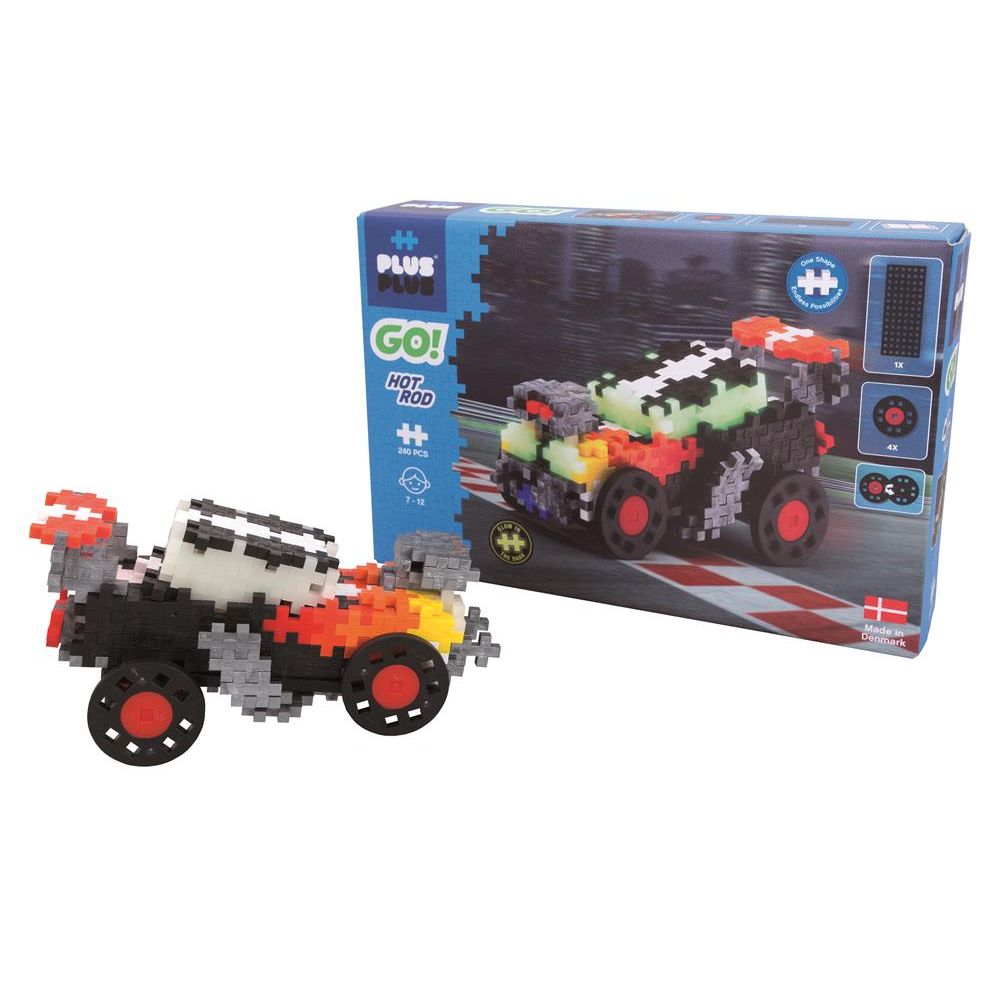 Plus-Plus GO! - Dragster Set - 240 dele - Fra 7 år.