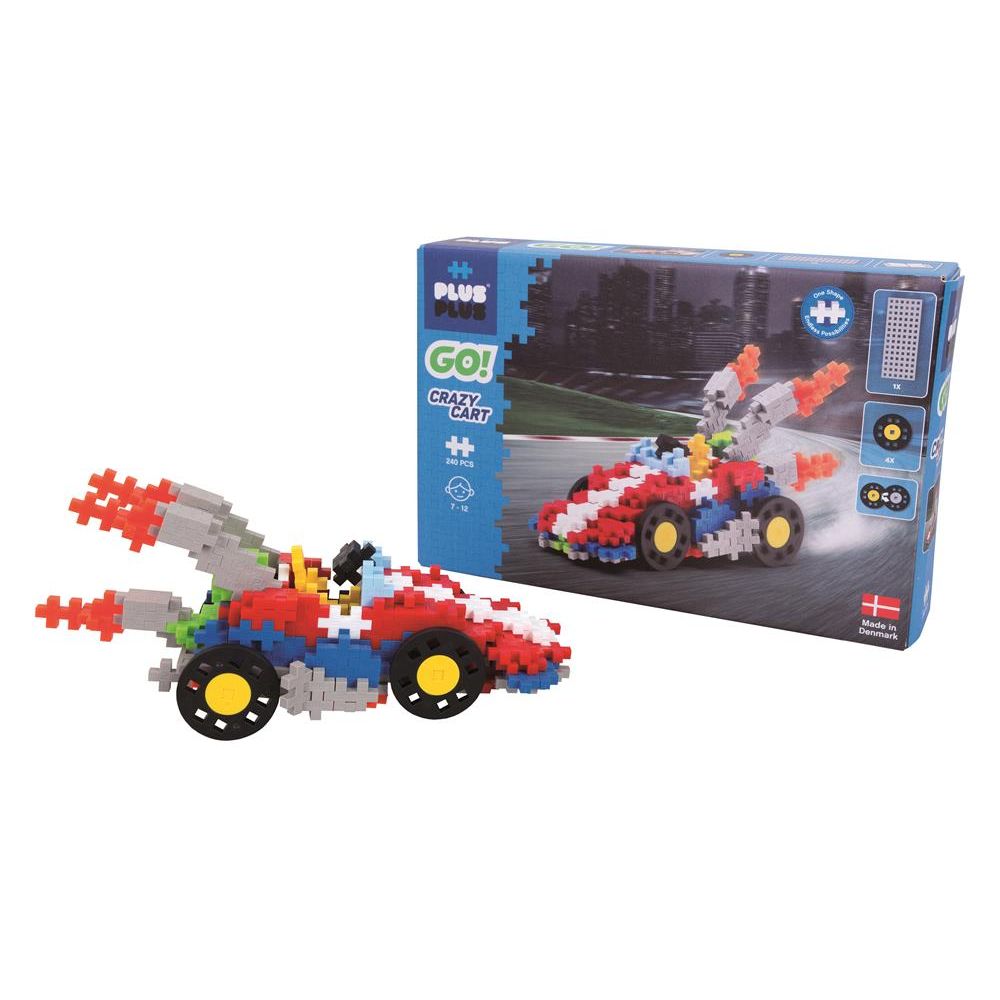 Plus-Plus GO! - Crazy Cart Set - 240 dele - Fra 7 år.