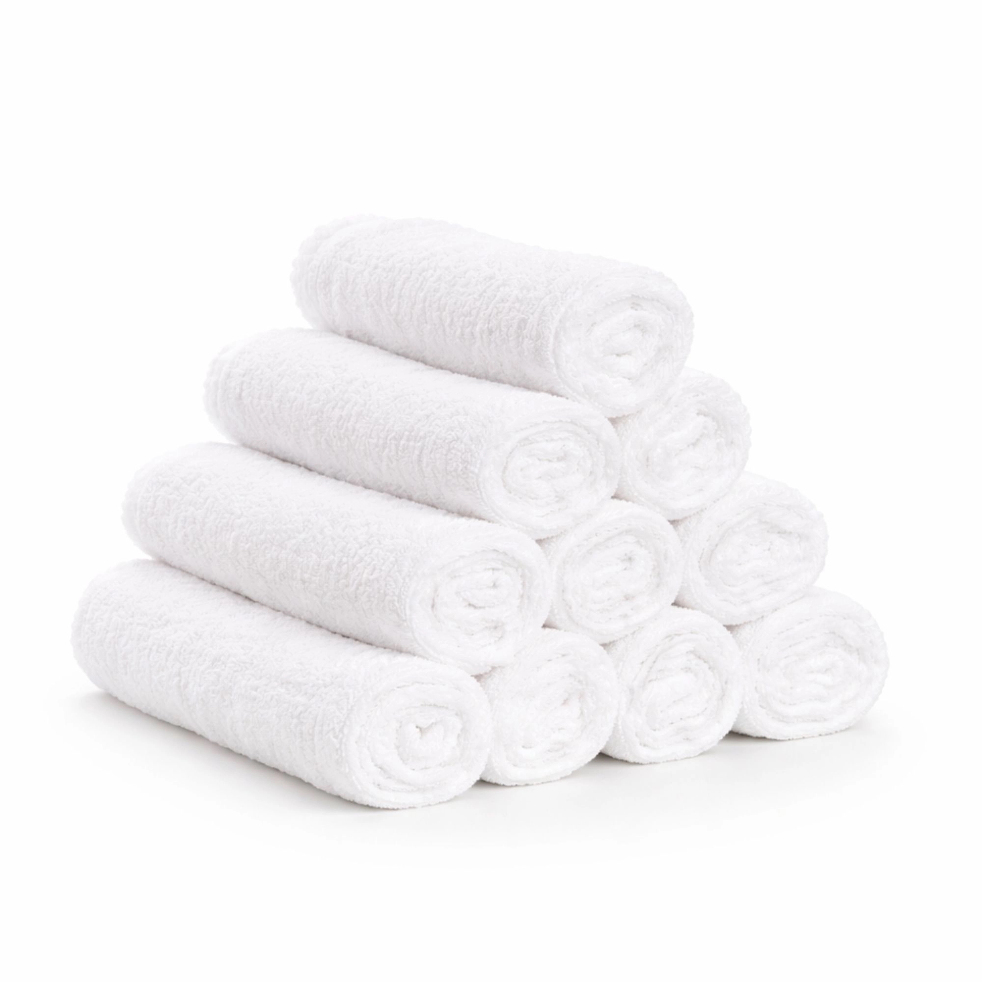 Vaskeklude 10-pak - 100% blød bomuld med høj absorberingsevne - 30x30 cm - Hvide vaskeklude fra IN Style