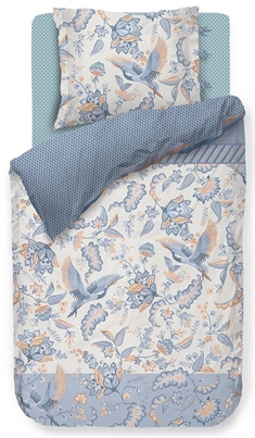 Pip Studio sengetøj - 140x220 cm - Royal Birds - Vendbar dynebetræk i 100% bomuld
