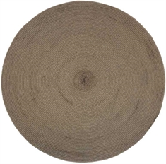 Rundt jute tæppe  - Turiform - Indo brun - Ø80cm 