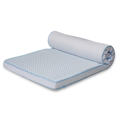 Kølende topmadras - Højde 8 cm - 7 zoner luksus memoryskum topmadras - SLEEP TECH By Borg