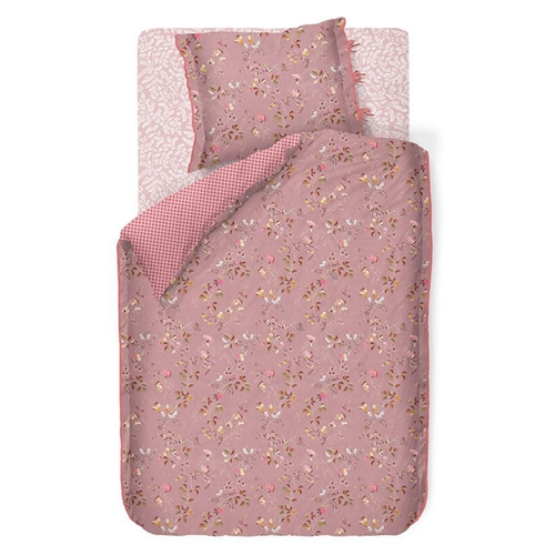 Pip Studio sengetøj - 140x200 cm - Tokyo Blossom - Vendbar dynebetræk - 100% bomulds sengesæt