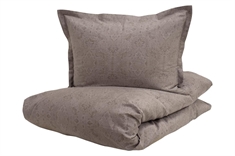 Sengetøj 140x220 cm - Vito beige sengetøj - Dynebetræk i 100% bomuldssatin - Borås Cotton sengetøj